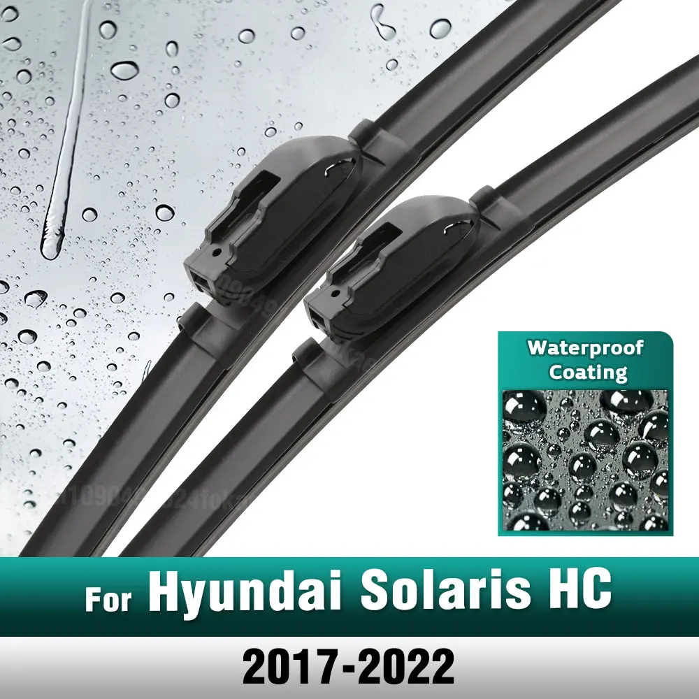 

Комплект щеток переднего стеклоочистителя из силикона и резины для Hyundai Solaris HC 2017-2022 щетка для лобового стекла 24 "+ 16"