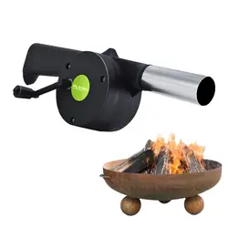 Hand Cranked Air Blower Fire Blower Hand Crank Fan Portable Hand Blower Billow For Fireplace Barbecue Camping Outdoor Fire Pit