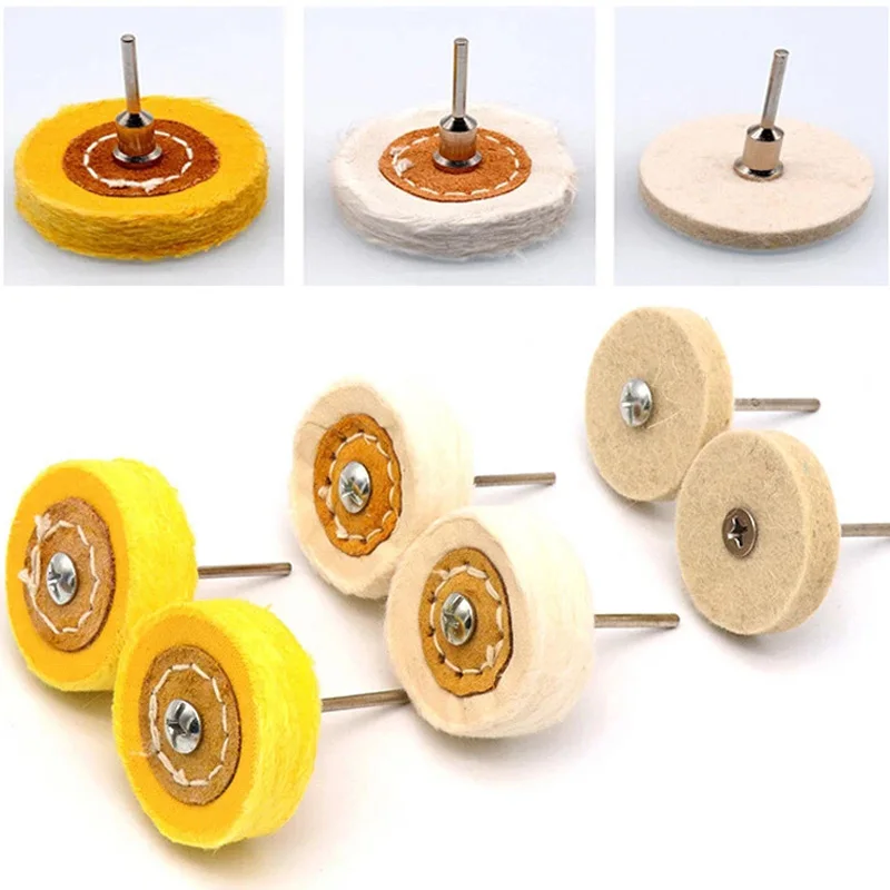 1Pcs Polishing Wheel 50mm Cloth Buffing Wheel Gold Silver Jewelry Mirror Polish Pad For Grinder Power Tool Accessories
