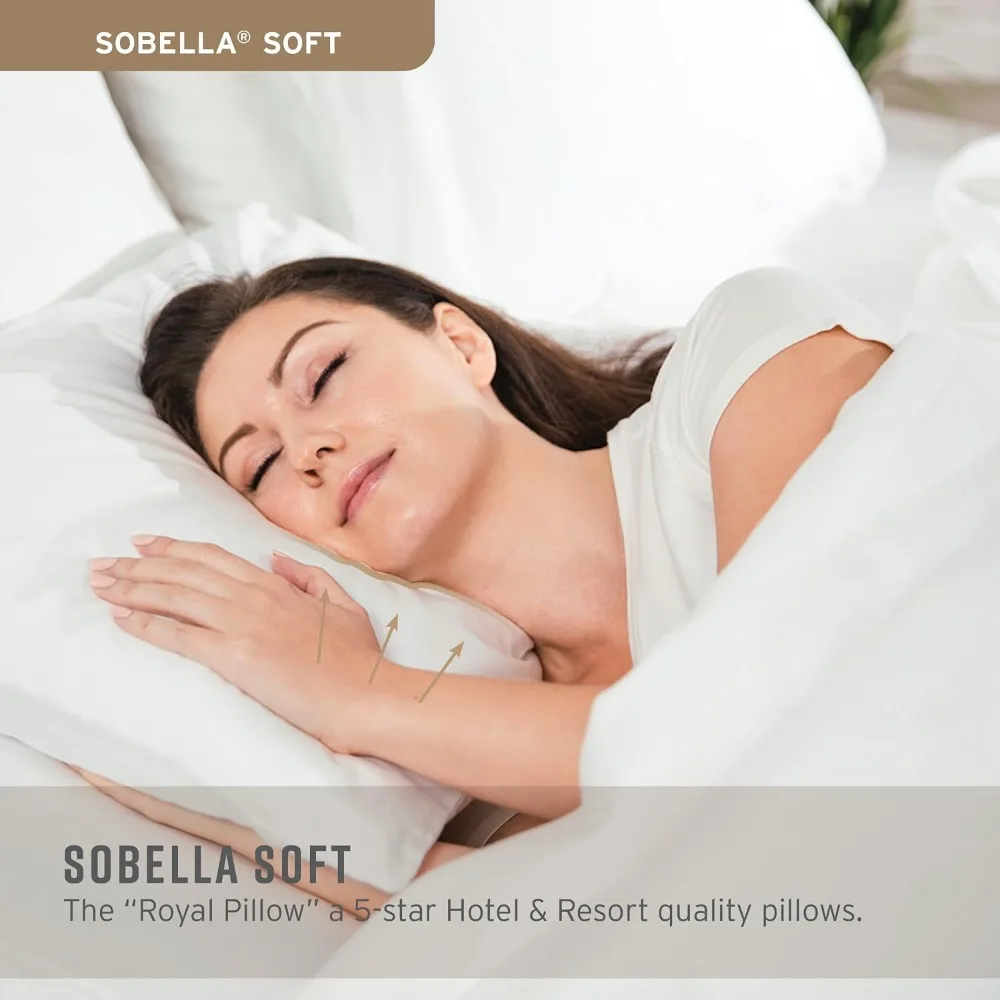 Soft Standard Pillow for Side Sleepers - Plush Bed Pillow