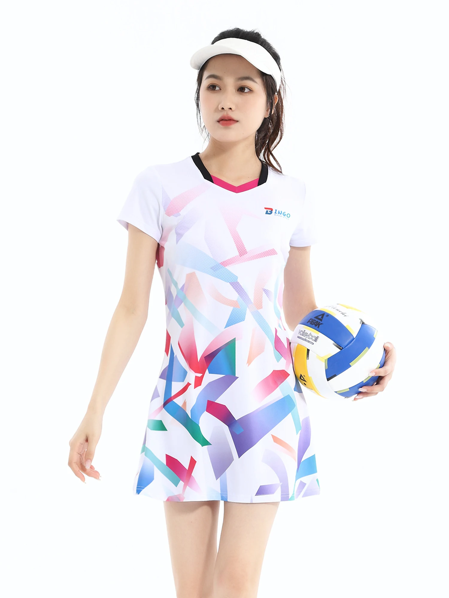 New Women Girls Sports Dress + Inner shorts Ladies Tennis Dresses With Shorts Badminton Dress Clothes Gym Running Sportswear