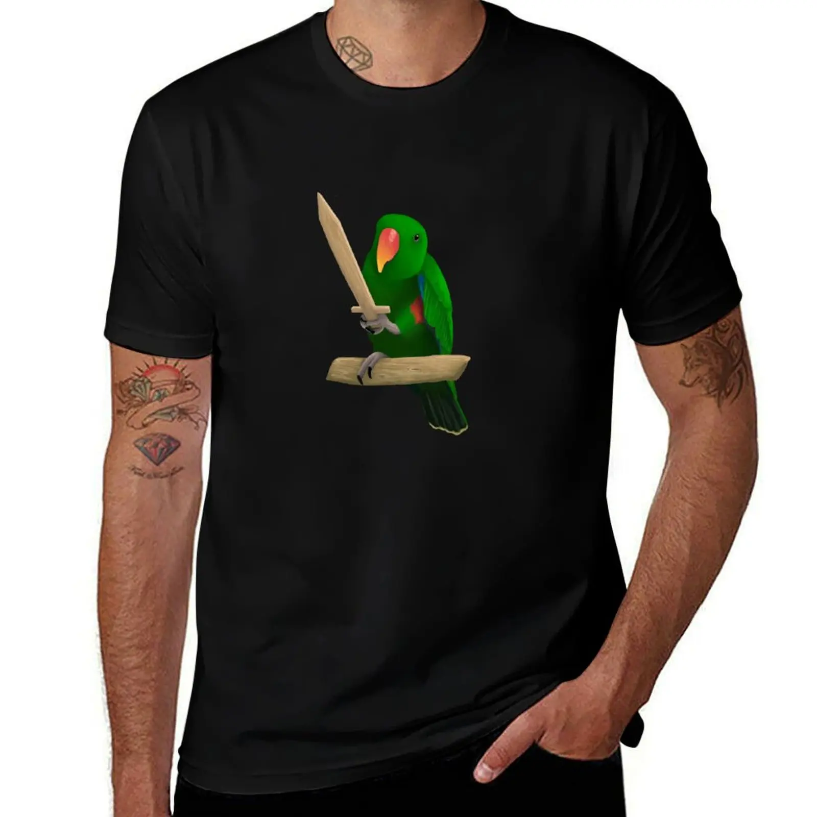 Mildly Threatening Eclectus T-Shirt anime t shirts oversize T-Shirt