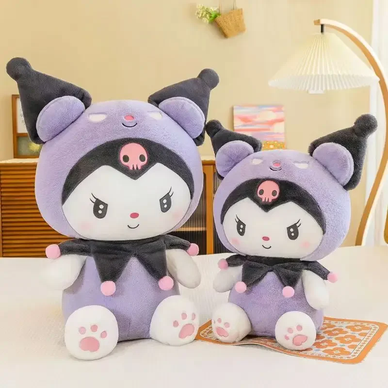 Plush Toys Kuromi 40cm/15.75in Dark Doll Cute Toy Body Pillow Ornaments Toys Stitch Items Accessories Birthday Holiday Gift