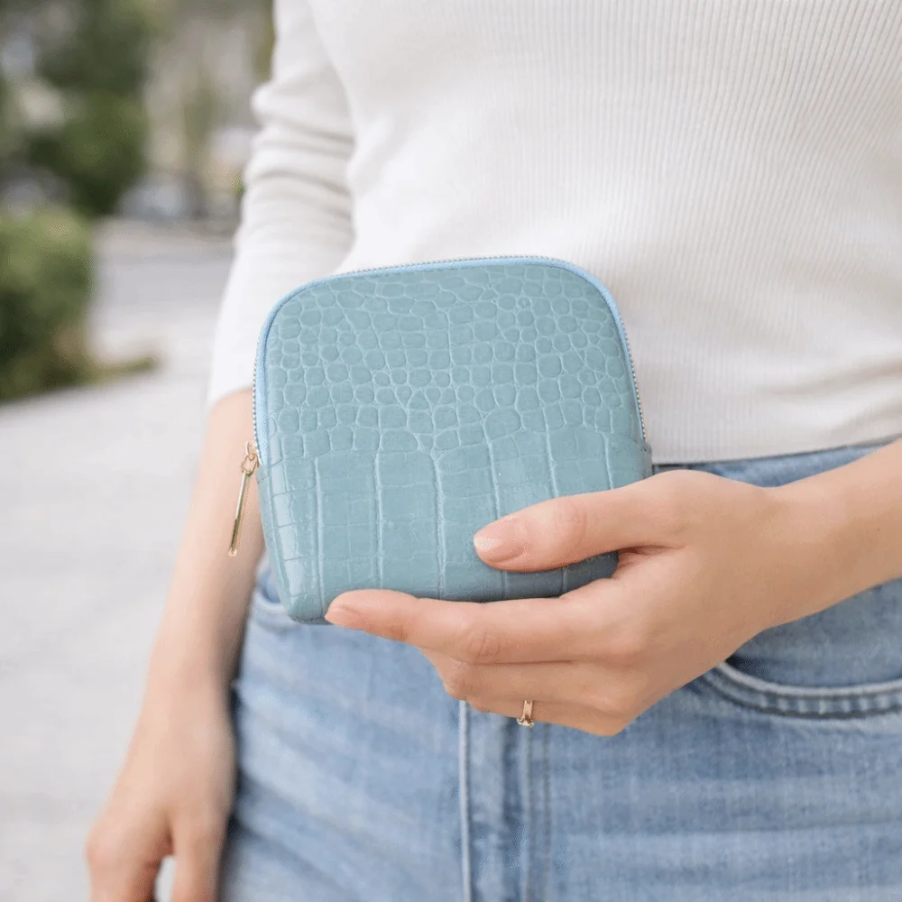 PU Leather Jewelry Packing Bag Solid Color Large Capacity Jewelry Storage Case Organizer Square Mini Cosmetic Bag Earrings