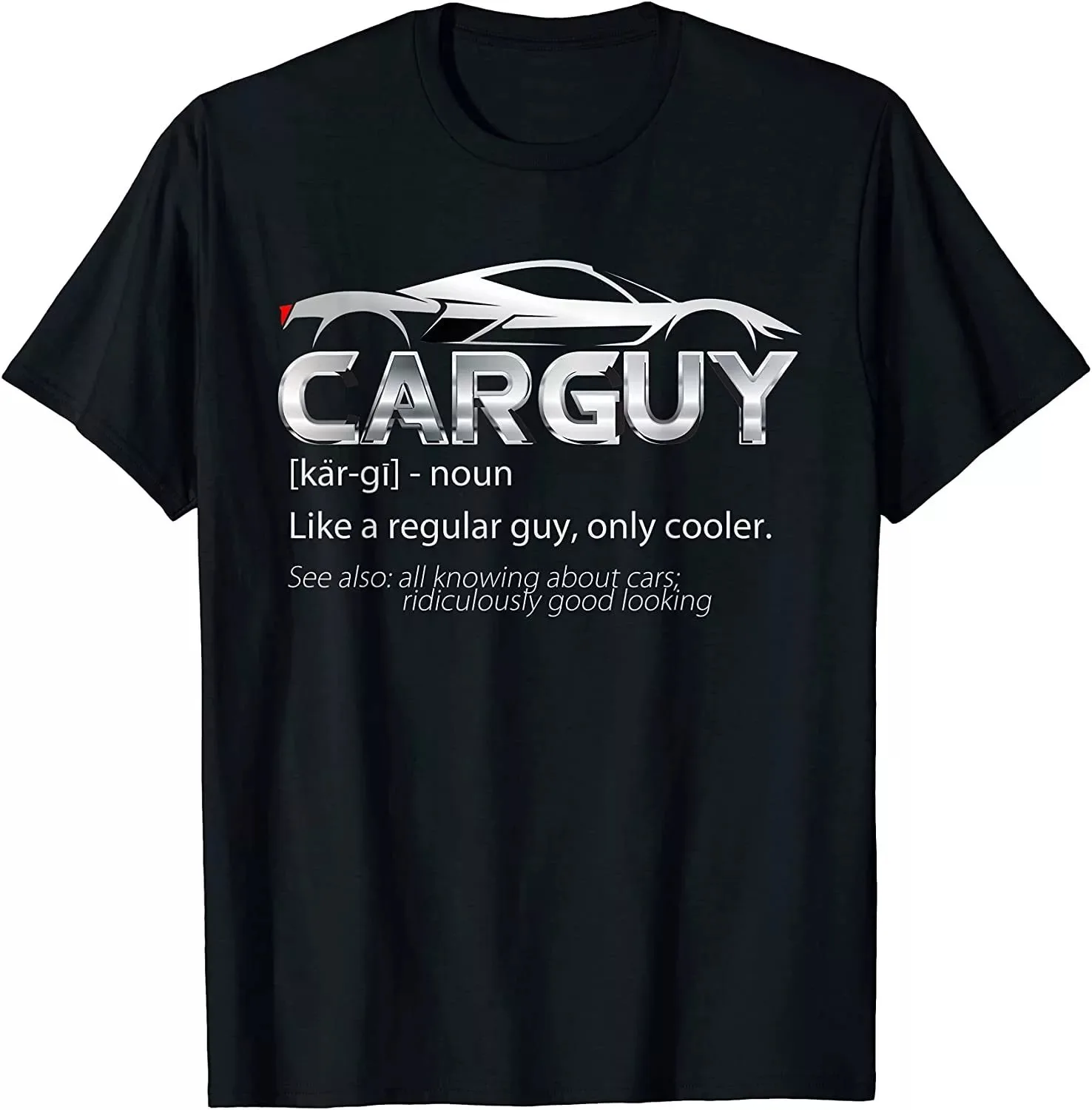 Car Guy Sport Car Lover Funny Car Mechanic Men's Unisex Cotton T-Shirt S-5XL