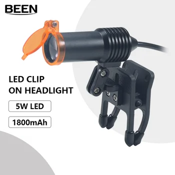5w farol cinto tipo clipe farol com filtro óptico para lupas dentárias laboratório médico lupa ampliação binocular