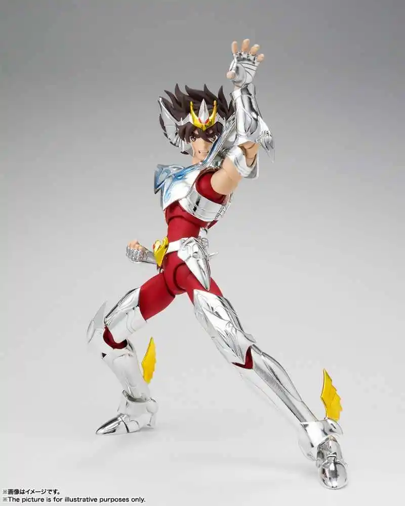 Bandai Original en Stock Saint Seiya EX Saint Cloth Myth 15 ° aniversario Pegaso Anime figura modelo juguete figura de acción juguete para regalo