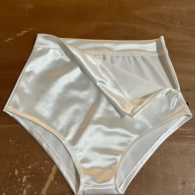 

Summer Satin Sexy High Waist Shorts Women Glossy Dance Stage Plus Size Bottoms