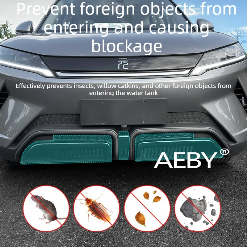 AEBY For BYD Atto 2 2024-2025 Front Grille Mesh Guard,Detachable Front Grille Cover, Radiator & Condenser Protector,Easy Clean
