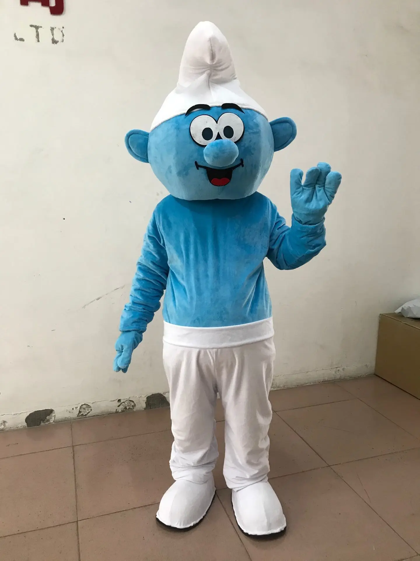 Erwachsenen-Maskottchenkostüm Blauer Elf für Werbung, Zeremonien, Faschingsverkleidung, Karneval, Aufführungen, Halloween und Tier-Cosplay
