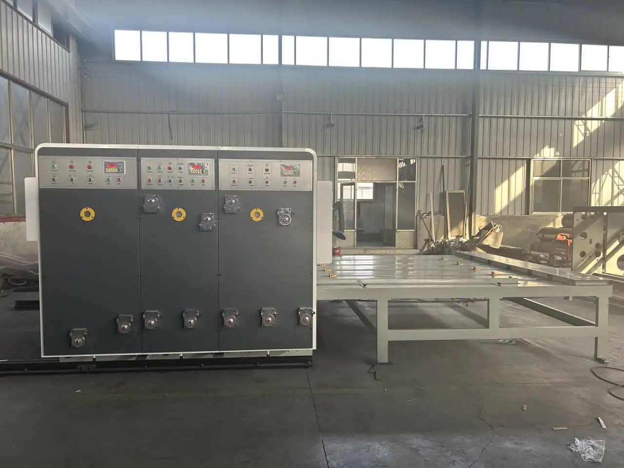 Semi Automatic 2 Color Printer Rs4 Slotter Chain/die Cutting Machine/cartoon Box Printing Machine