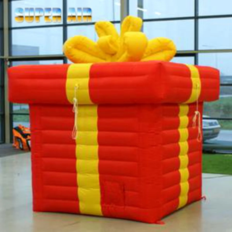 

customizable Inflatable Christmas Gift Christmas decorations with Free Blower and Shipping