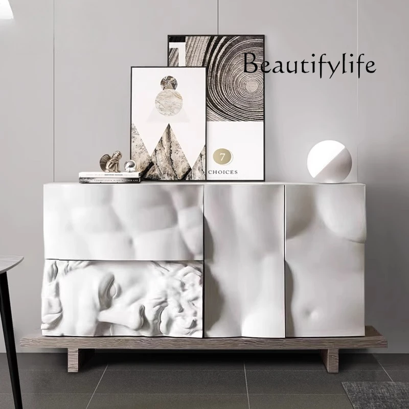 

Personalized creative master design dining side cabinet, entrance cabinet, Nordic fashion paint storage cabinet customization