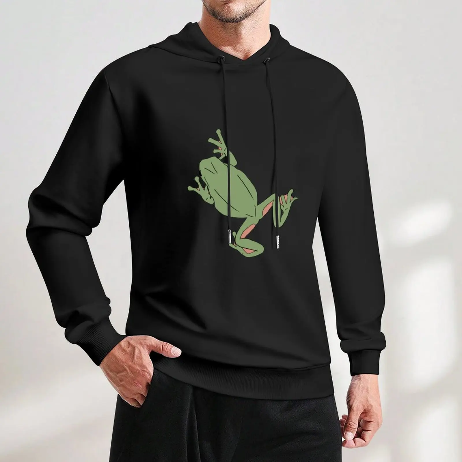 Tree Frog Pulôver com capuz roupas masculinas camisa com capuz agasalho masculino