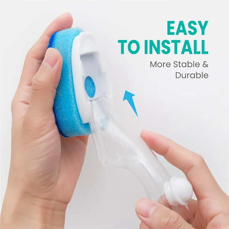 -A14E 18 Stuks Vervanging Spons Heads Duty Dish Wand Spons Voor Keuken Potten, Pannen, Vaatwasser Gereedschap Voor Anti-aanbak Potten En Pannen, Gl