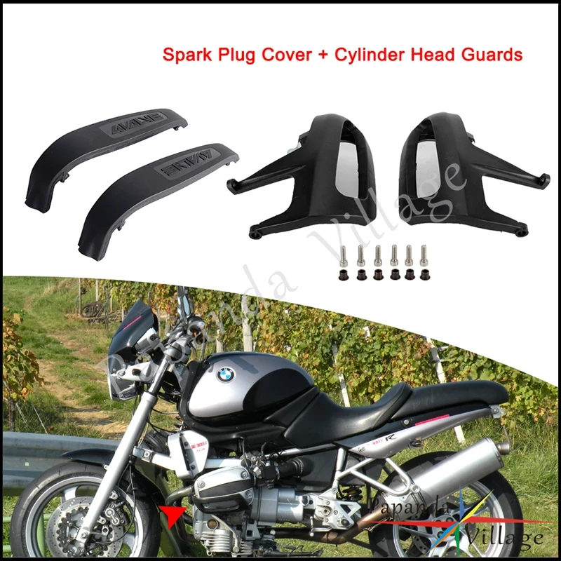 Engine Spark Plug Covers & Cylinder Head Guards For BMW R1100GS R1100S R1100SS R1100R R1150GS/R1150RT R1100RS R850R GS 1993-2006