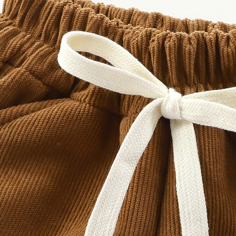 الأطفال الخريف والشتاء السراويل الواقية الخارجية سميكة مع إضافة الصوف الصغيرة والمتوسطة الحجم BabyAlpaca الصوف الساق ملزمة