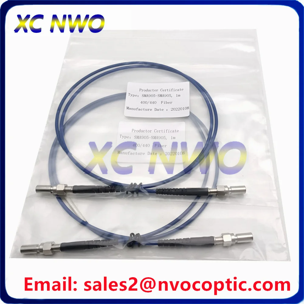 sma905-sma905-fc-st-silica-core-metal-ferrule-multimode-simplex-uv-vis-200-1100nm~022na-1m400um-armored-fiber-patch-cord