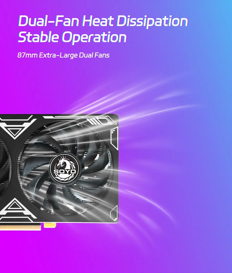 SOYO Original NVIDIA RTX3060 12G Grafikkarte GDDR6 Speicher 192Bit PCIE4.0x16 Gaming-Grafikkarte für Desktop-Computerzubehör – Detail 5