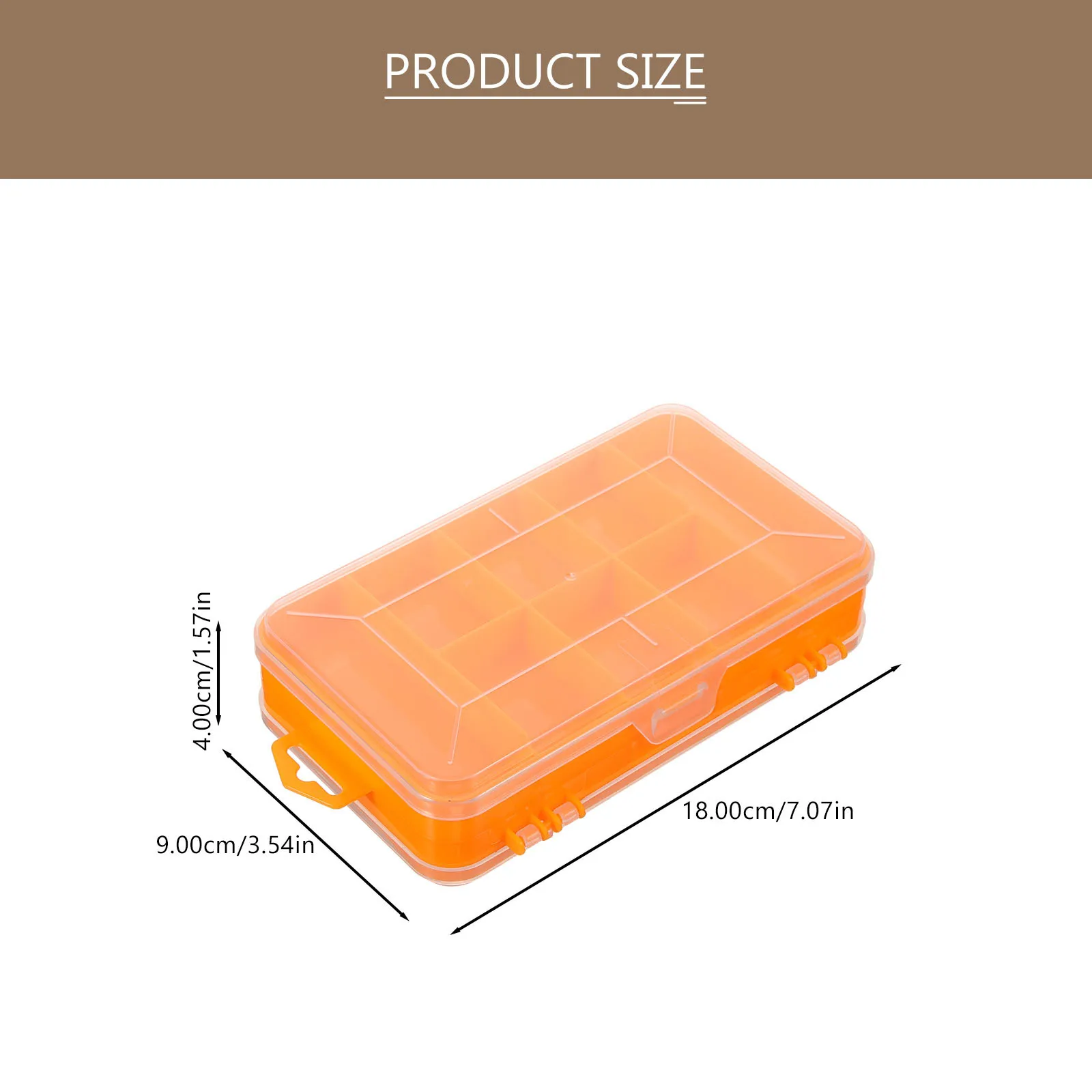 Doppelseitige Aufbewahrungsbox aus Kunststoff, Hardware-Organizer, Fachbehälter für kleine Teile, Muttern, Schrauben, Bolzen, Perlen