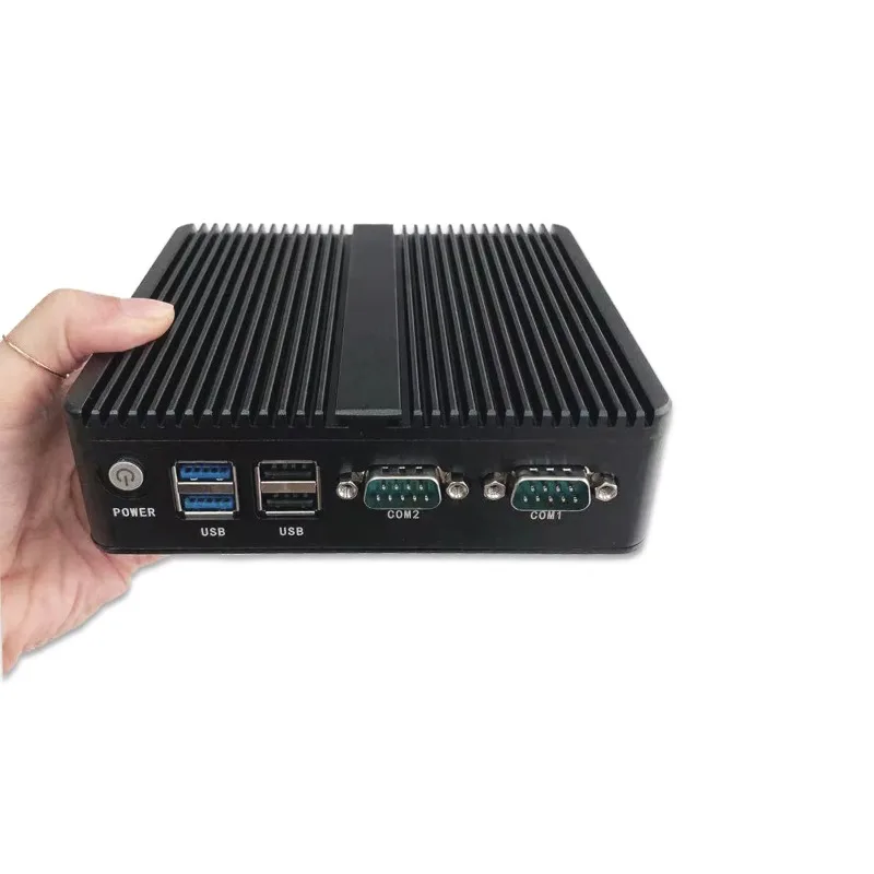 Fanless Industrial Mini PC Quad‑Core 4K Supported DDR3 RAM Compact Desktop Computer For Home Office