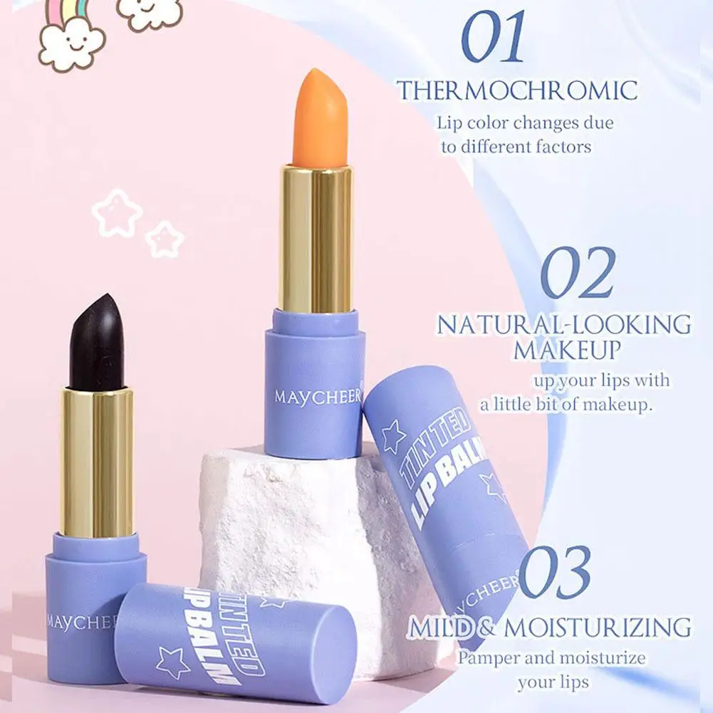 Bálsamo labial que cambia de Color, hidratante, de larga duración, antiadherente, gradiente, nutritivo, antisecado, cosmético para el cuidado de los labios ﻿