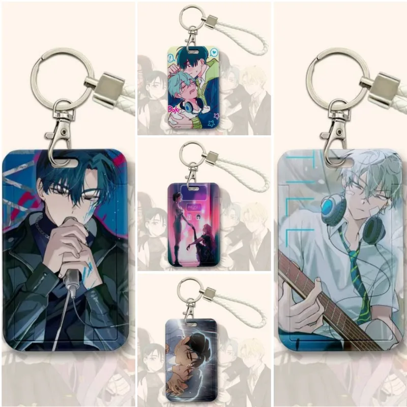 Korea TV Alien Stage Cartoon Mizi Sua Ivan Till Portable  Card Credit Badge Holder Wallet Keychain Bus Cards Cover Birthday Gift