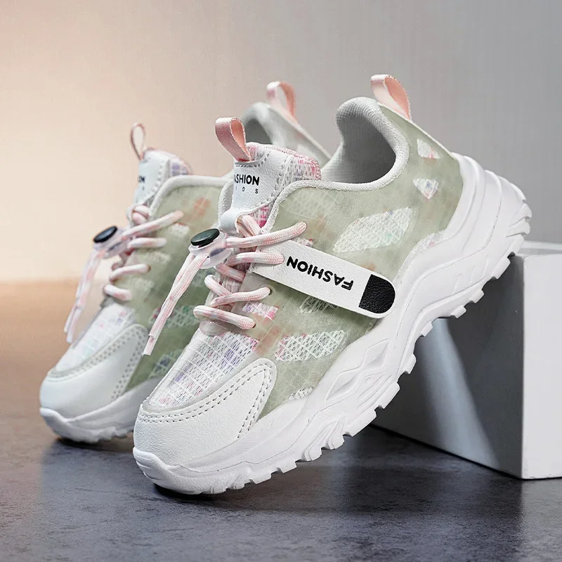 

2025 New Children Sneakers Comfortable Casual Sports Shoes for Kids Net Breathable Non-slip Running Shoes Outdoor Kids Shoes