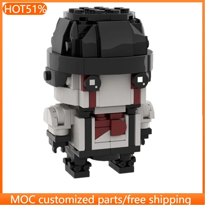 225 pièces de figurines Brickheadz style blocs créatifs, modèle de construction modulaire MOC personnalisable, jouet de bricolage simple, cadeaux de vacances