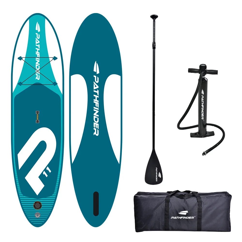 Jilong Pathfinder 11' 34080 Super Lightweight Stand Up Paddle board Inflatable SUP with high pressure pump, paddle and backpack