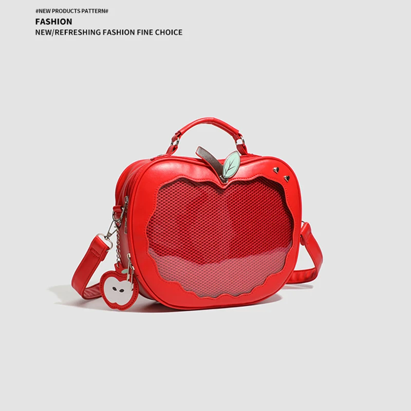 Anime Love and Deepspace Caleb Cosplay Pu Apple Itabag Backpack Cartoon Shoulders Bag Large Capacity Knapsack Xmas Gift