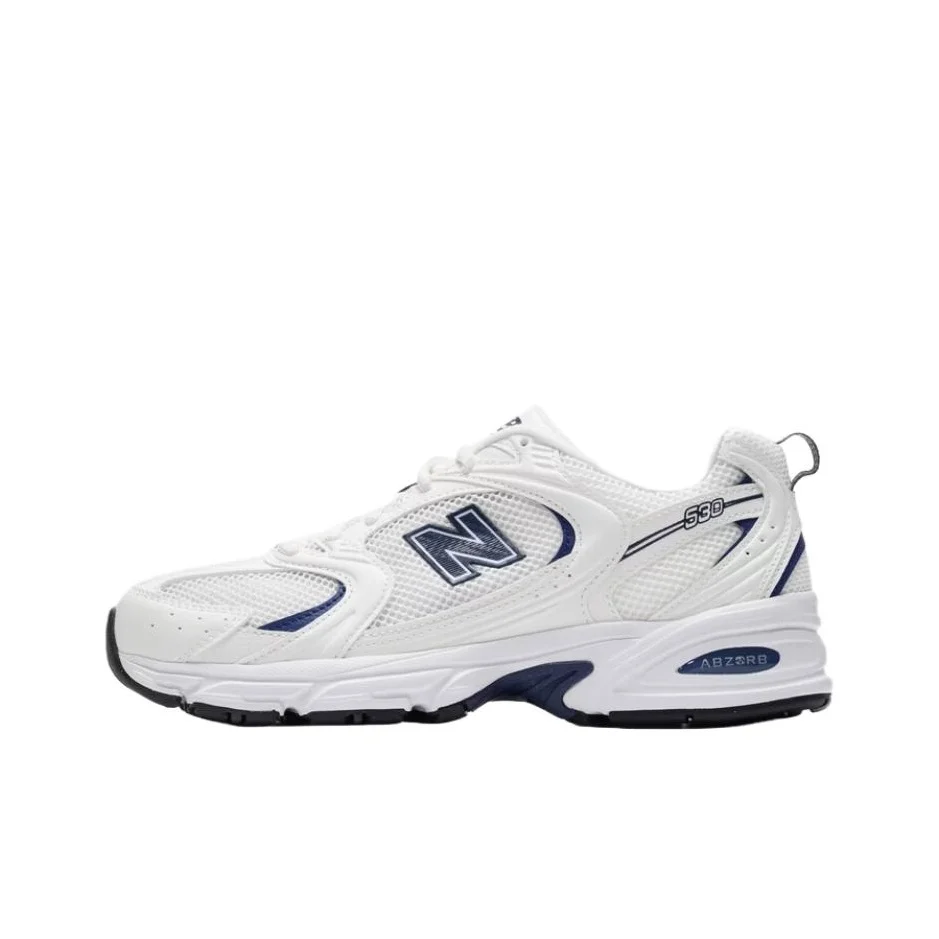 New Balance NB 530 – Zapatillas para correr cómodas y versátiles para hombre y mujer, color blanco/azul.