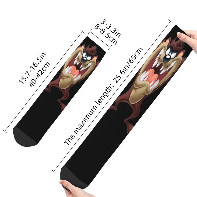 Tasmanian Devil Dress Socks Men Women Warm Fashion Novelty Taz Cartoon Crew Socks