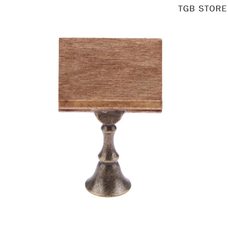 

1Pcs 1/12 Mini Magic Book Reading Stand Model Dollhouse Furniture Decoration Dolls House Micro Scene Construction Props