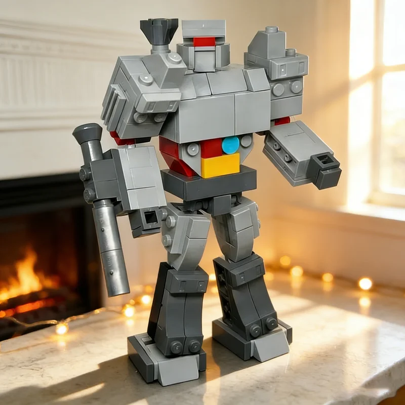 

208 шт. MOC Megatron Icons Модель Строительные блоки Архитектура Сборка Креативные рождественские подарки Идея DIY Развивающие игрушки Кирпич