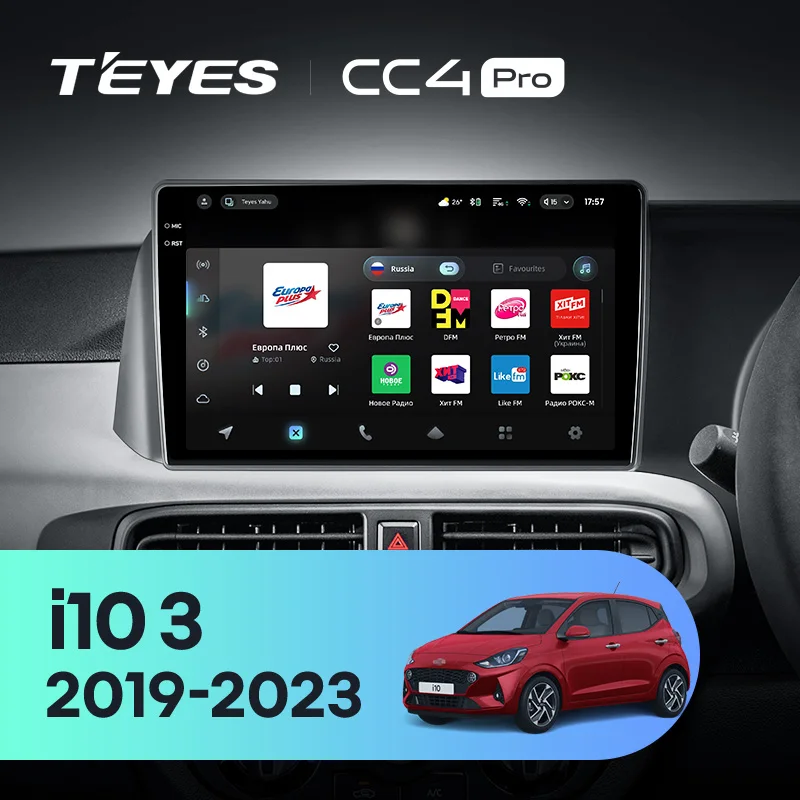 TEYES CC4 PRO For Hyundai i10 3 2019-2023 Right hand drive CarPlay Radio Multimedia Stereo Car play Android Auto 2DIN Autoradio