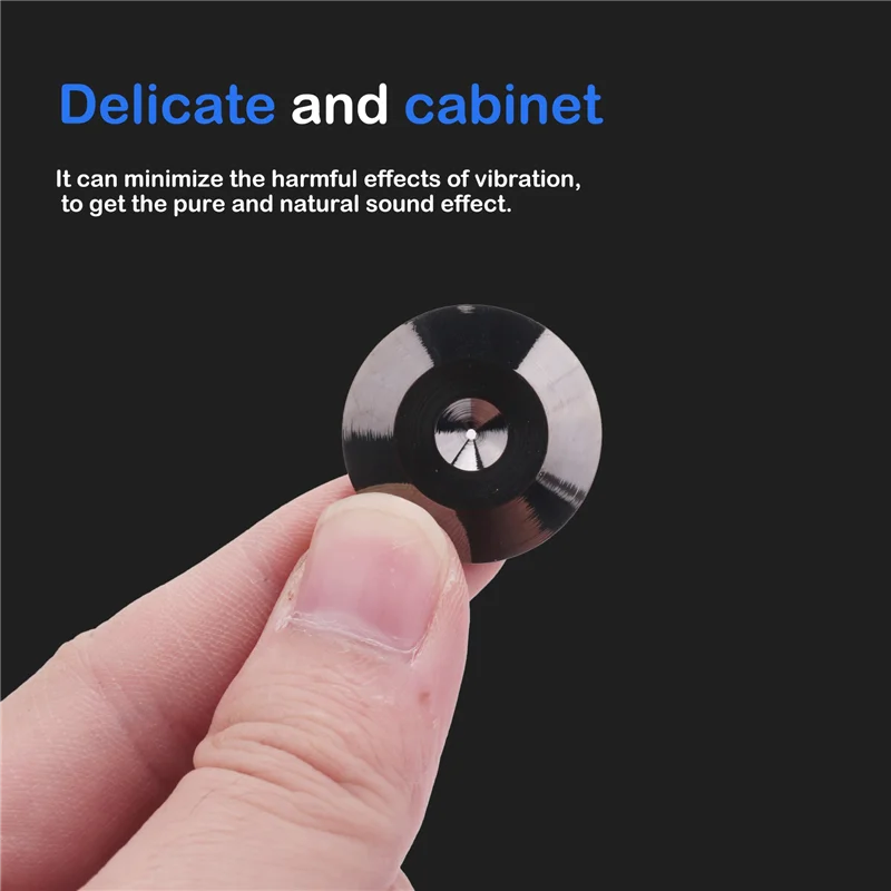 Excellent-8 個金属耐衝撃フットスパイクパッドスタンドマットスピーカー CD プレーヤーターンテーブルアンプ DAC レコーダーフィートパッド