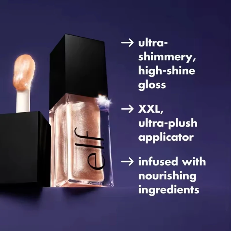 Elf Portable Lipgloss Nieuwe Kleuren Flashing Candy Coded Chocoluxe Getinte Lichtgewicht Hydraterende Filmvormende Lipolie Cosmetica