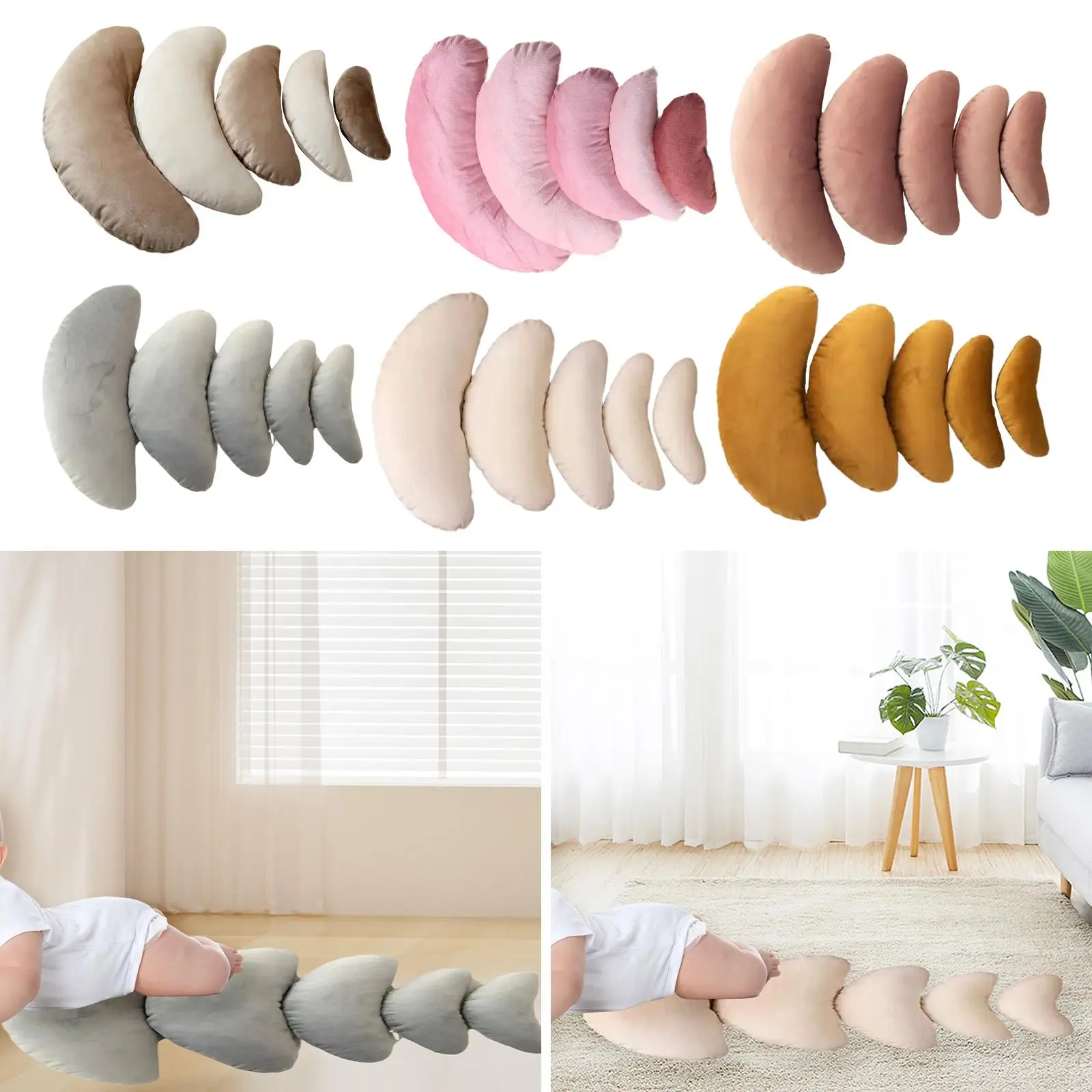 

Подушка Moon, комплект из 5 предметов, аксессуары, удобная маленькая профессиональная подушка для позирования, реквизит для фотосессии, студия мальчика 0-6 месяцев