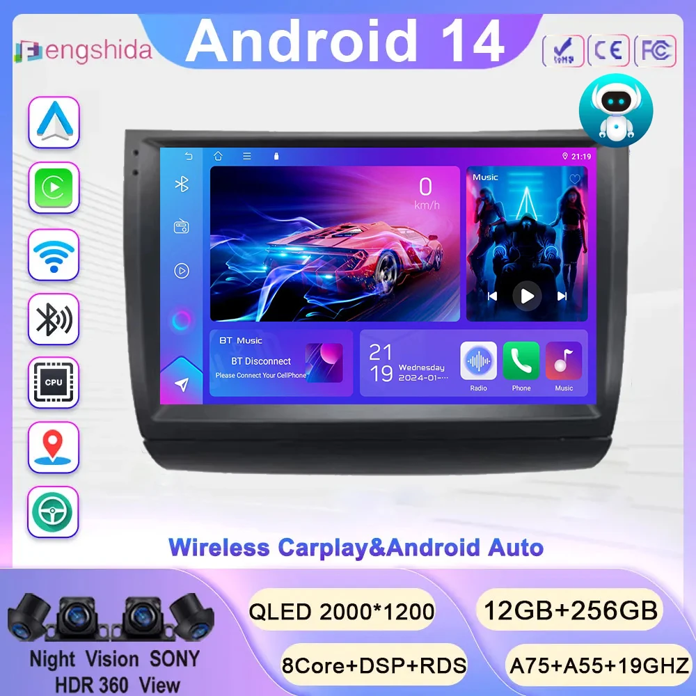

Car Video For Toyota Prius 20 2002-2009 Android 15 Multimedia Player GPS Navigation 7862 High-performance CPU QLED Screen 5G DVD