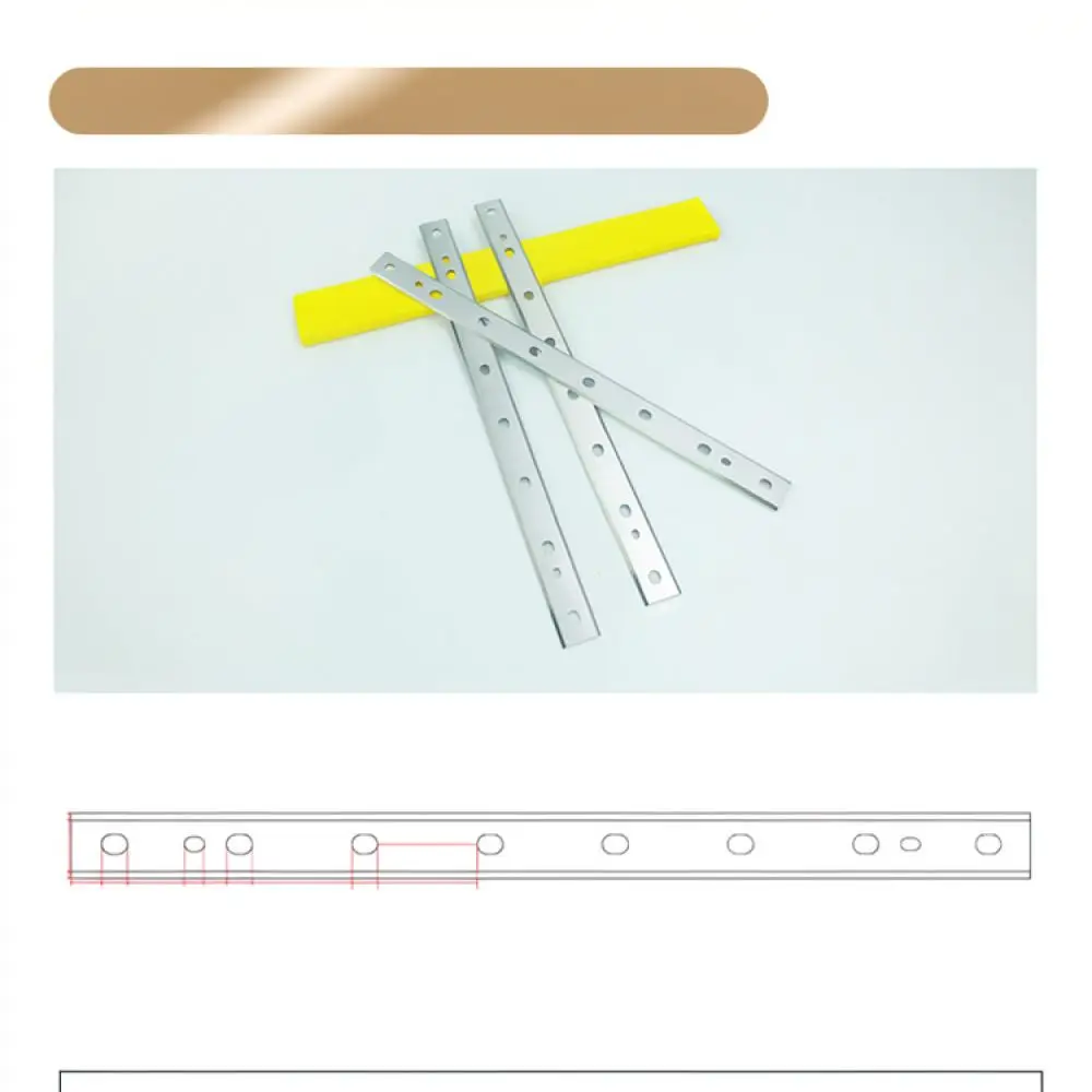 HSS Planer Blade Replacement 333mm x 22mm x 1.6mm High Speed Steel Cutter For Power Wood Jointer Machine Tools