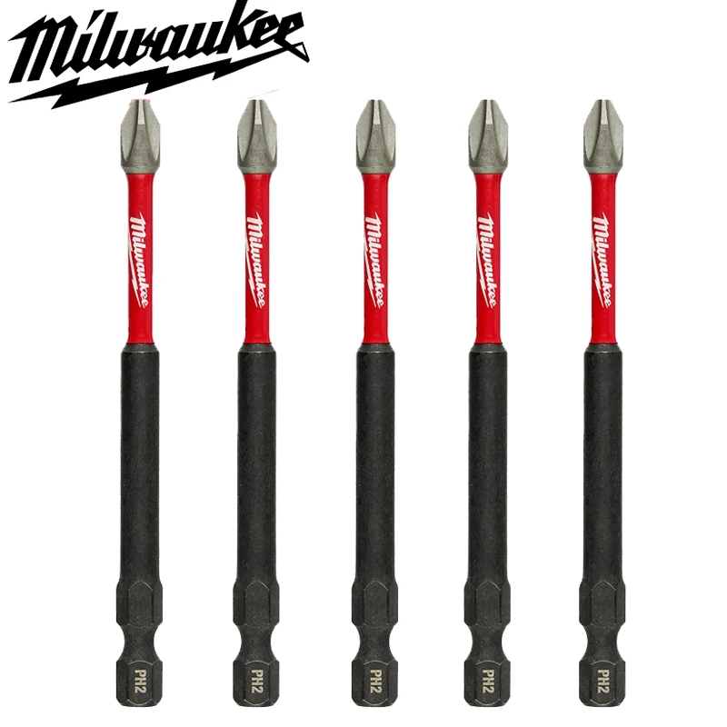 

Milwaukee PH2 89MM Impact Type Bit High Speed Steel High Hardness Wear Resistance Drilling Holes Bit Power Tool Attachments