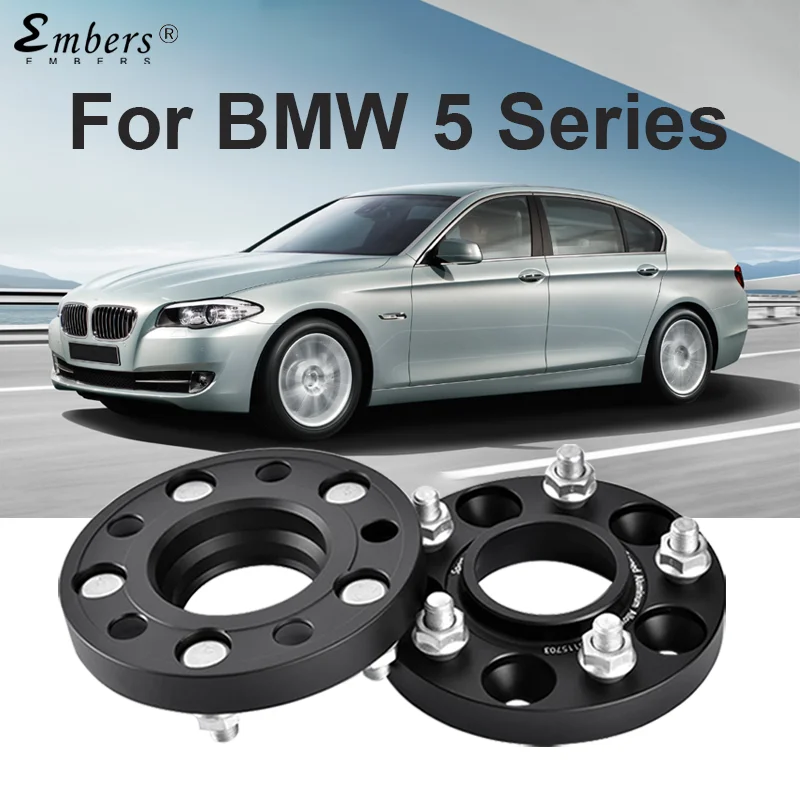 

Embers For BMW 5 Series PCD 5x120 CB 72.6 M14x1.5 Forged Aluminum 2005-2016 Black Wheel Spacers Hub Adapter 2 Piece