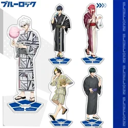 15cm/5.9in BLUE LOCK Nagi Seishiro Isagi Yoichi Standing Plates Anime Peripherals Cartoon Acrylic Toys Birthday Gifts Ornament