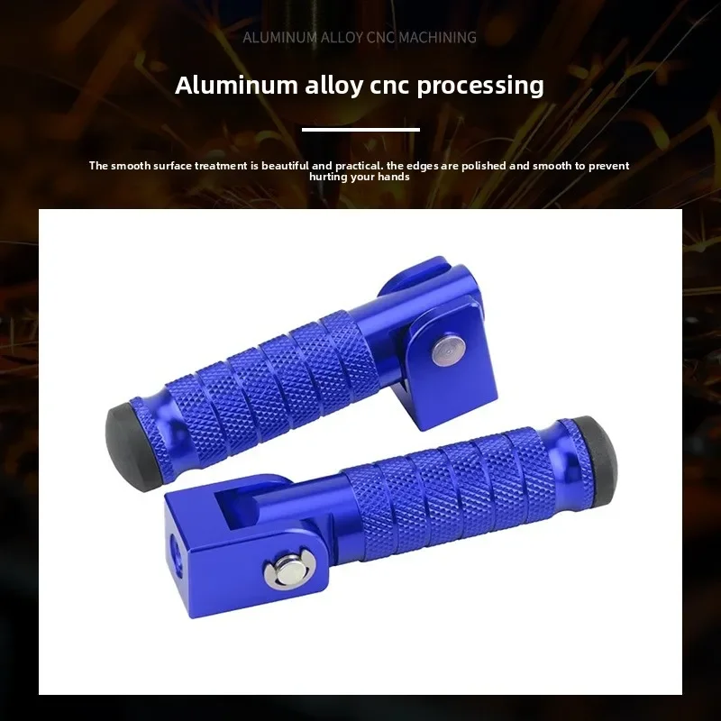 Folding Rear Foot Pegs Foot Rest Pedal for Ninebot ZEEHO Electric Scooter Motorcycle Modified Center Side Stand Accessories
