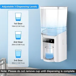 NEW Automatic Mouthwash Dispenser for bathroom Wall Mounted Mouthwash Dispenser with 2 Magnetic Cup Suitable for All Age