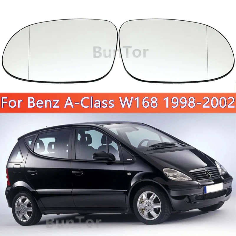 For Benz A-Class-W168  1997-2004/CLK-C208 1998-2002/SLK-R170 1996-2004/SL-R129 1998-2001 Side Rearview Mirror Glass/accessories