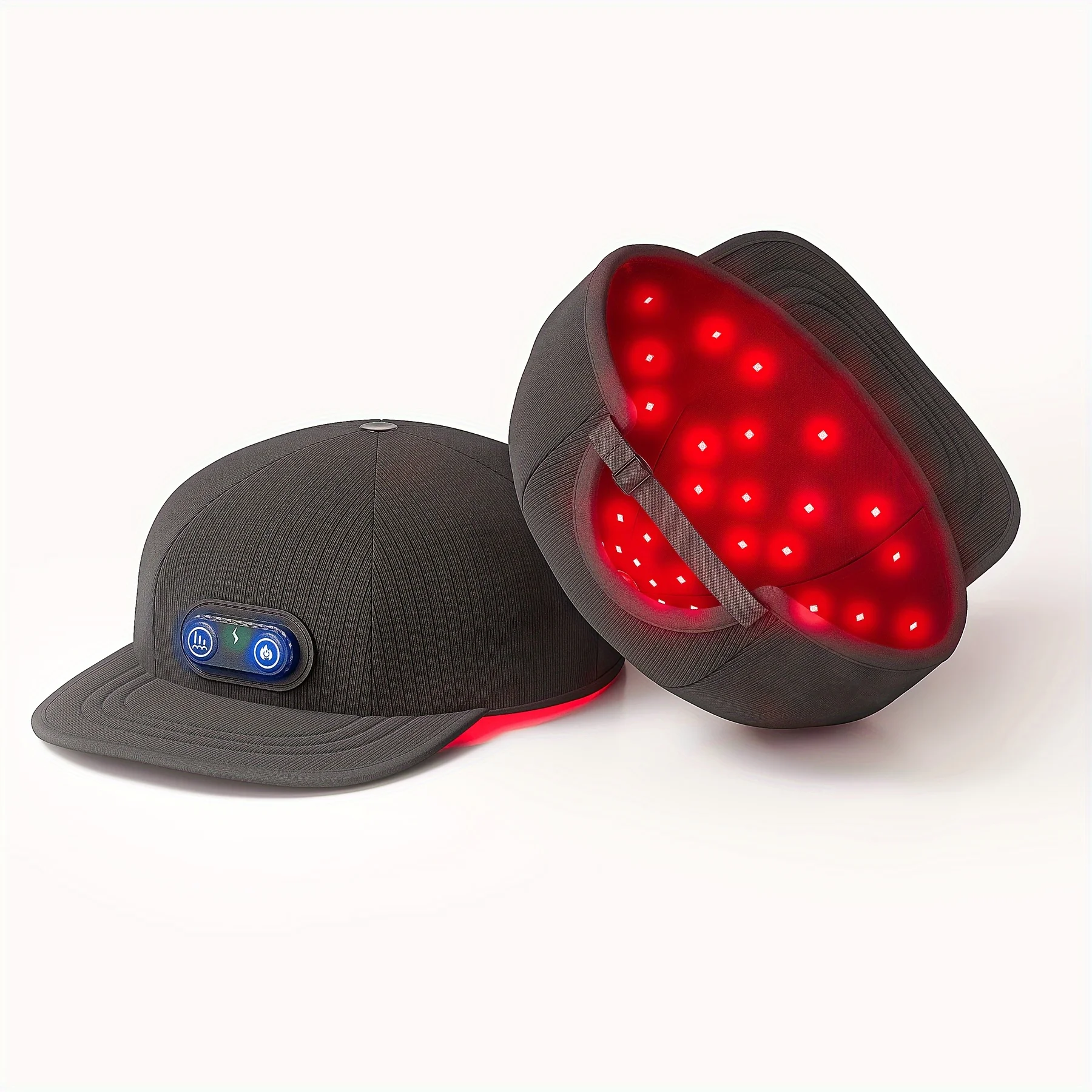 Hair Grow Cap Red Light Therapy Head LED Red Infrared Device lamp Relax Brain Hair Skin Treatment Insomnia Heating Hat Head