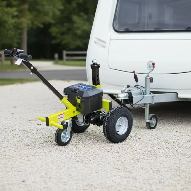 Electric Adjustable Platform Trolley Tug Tractor Cart Steel Construction For Vehicles Cargo Trailers Shopping Tools-OEM