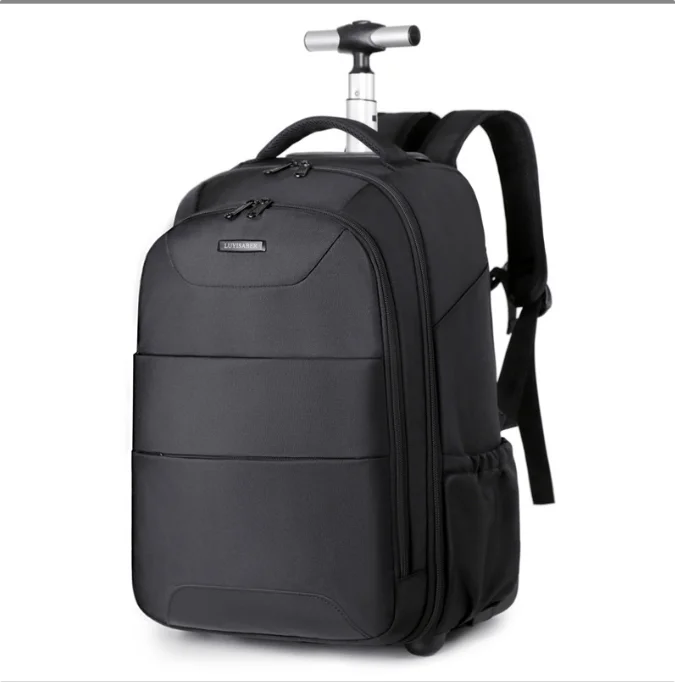 

Men Rolling Backpack 20 Inch Wheeled Backpack with Wheels Waterproof Wheeled Bag Travel Laptop Backpack Carry on Luggage Bags